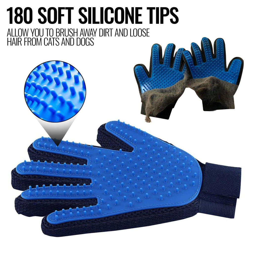 Fluff Grooming Gloves — deshedding mitts for dogs and cats
