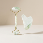 White Jade Roller and Gua Sha Ritual Set