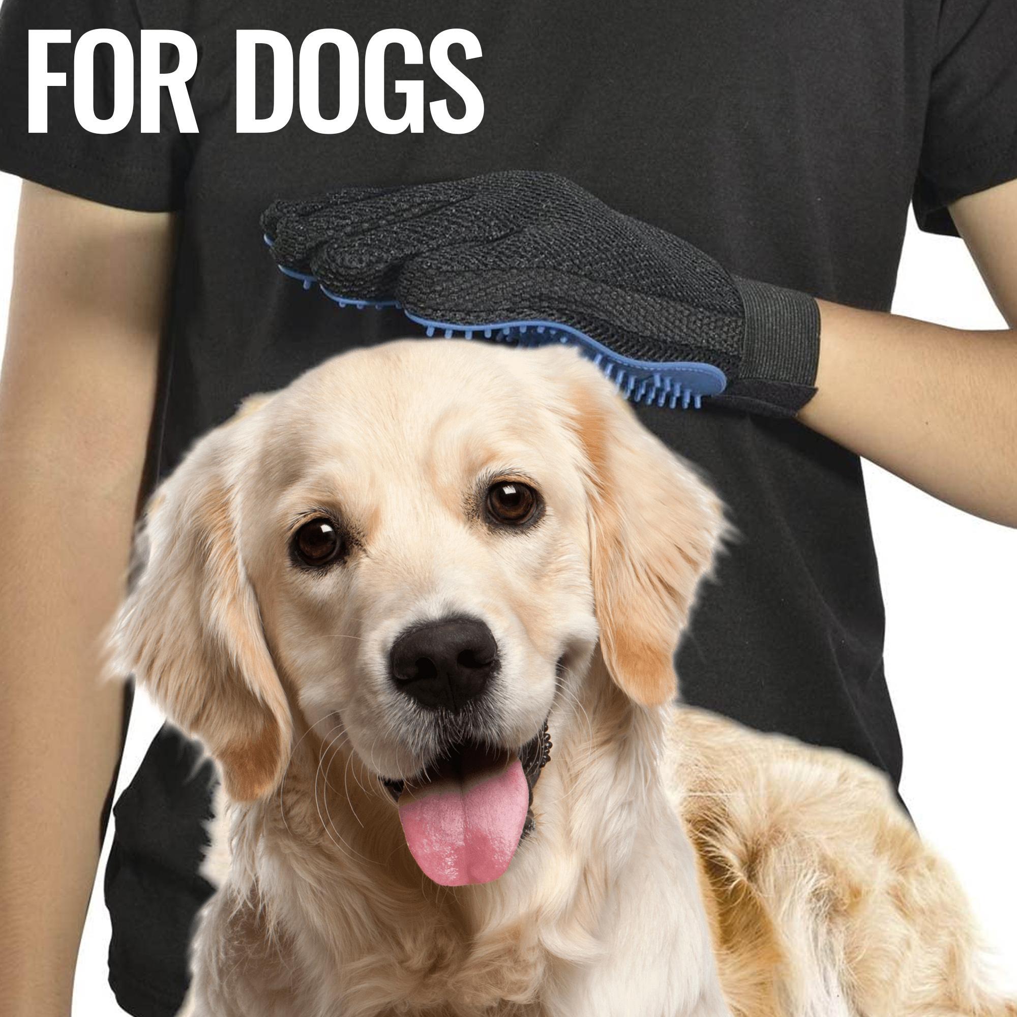 Fluff Grooming Gloves — deshedding mitts for dogs and cats