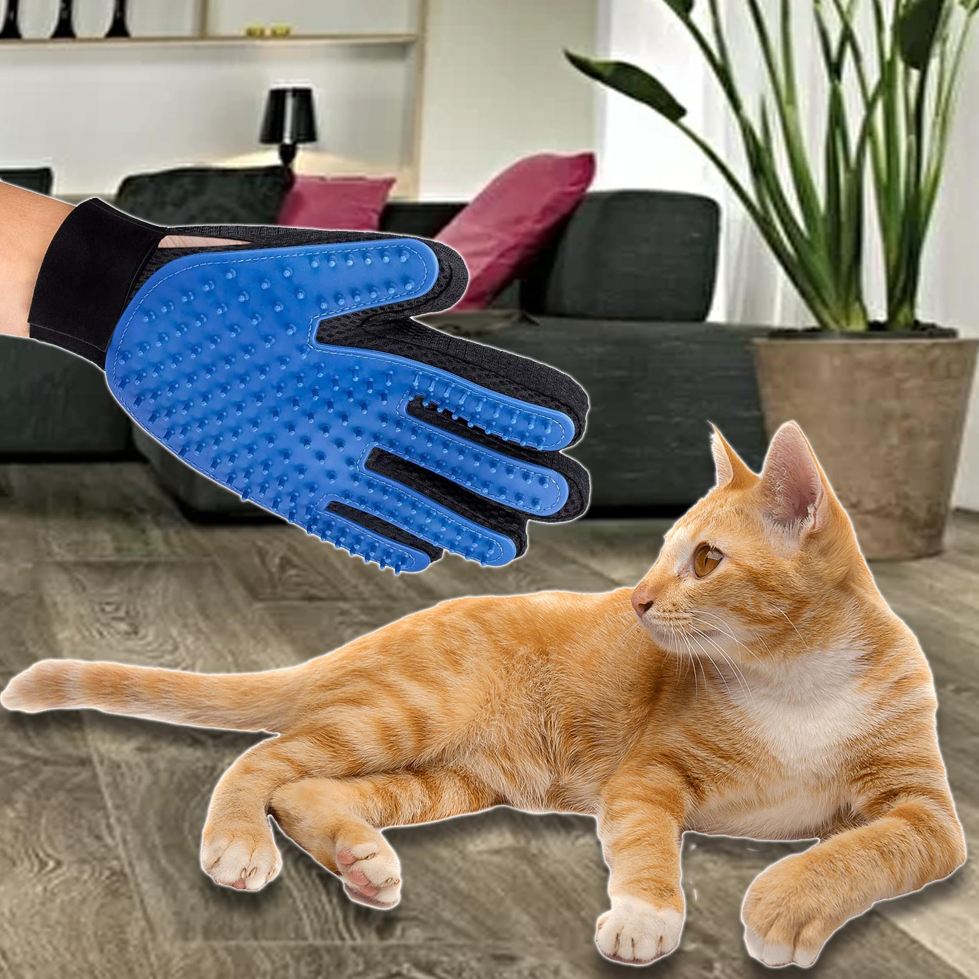 Fluff Grooming Gloves — deshedding mitts for dogs and cats