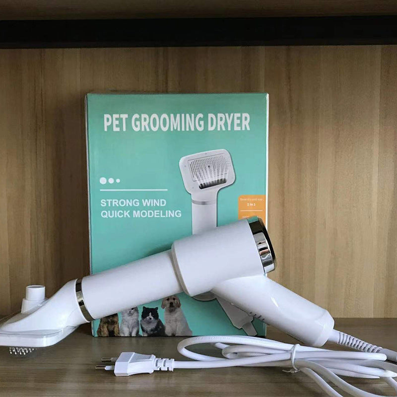 Fluff Blowout Brush — 2-in-1 dog dryer and grooming comb