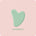 Fluff logo — jade gua sha heart