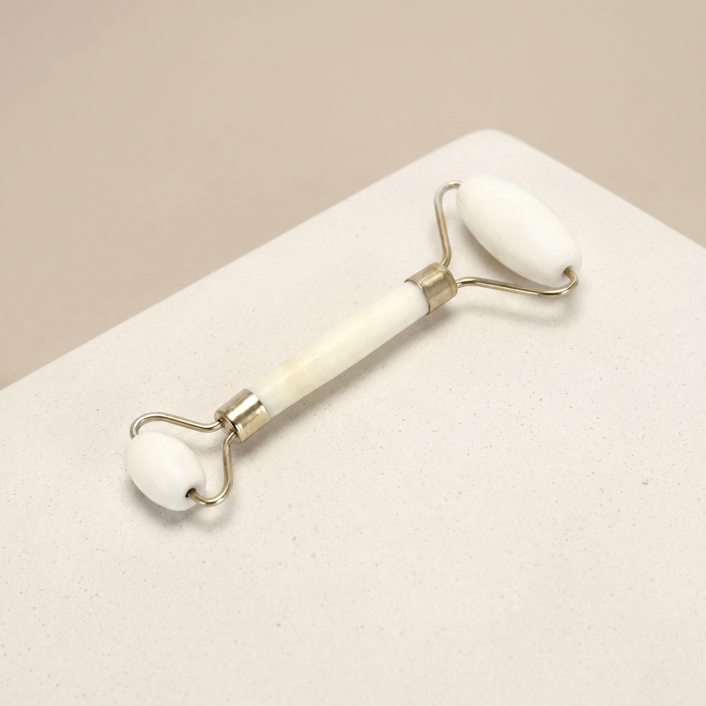 Jade Facial Roller angle view