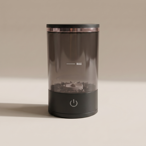 Black electric makeup brush cleaner